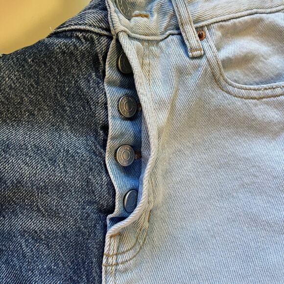 Pacsun • Two Tone High Rise Straight Jeans - Picture 3 of 8